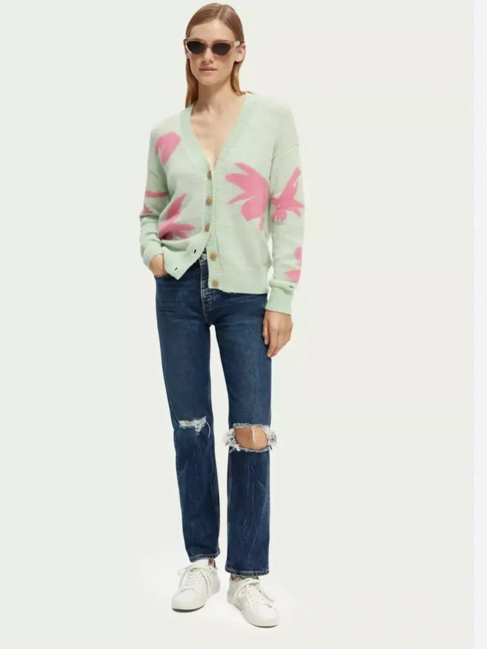 Anthropologie scotch & soda radiate positivity cardigan sweater - Picture 3 of 11